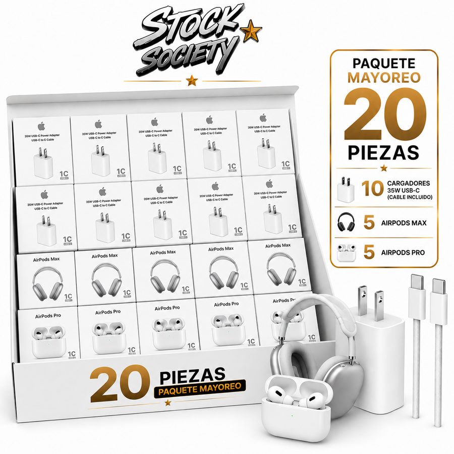 Paquete Mayorista 20 Piezas Surtido